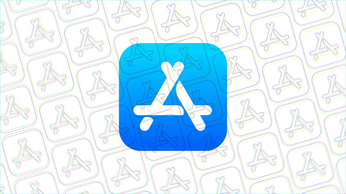 Smartphone displaying a grid of app icons beside a content moderation symbol