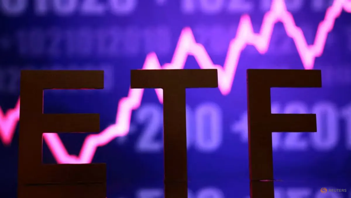 Market screens displaying semiconductor stock prices and charts