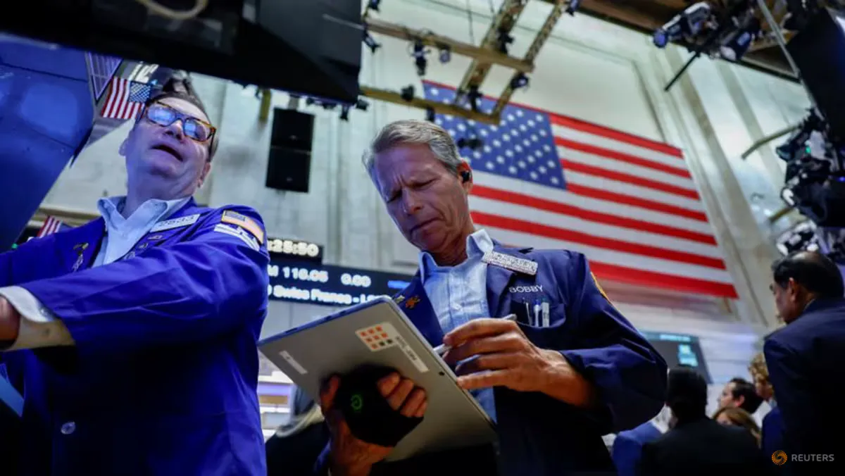 Financial screens displaying stock indexes and government bond yields