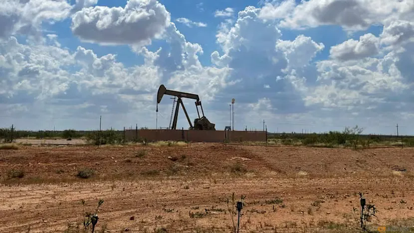 Oil storage tanks and refinery infrastructure