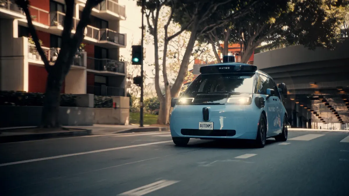 Autonomous passenger vehicle traveling on an urban street