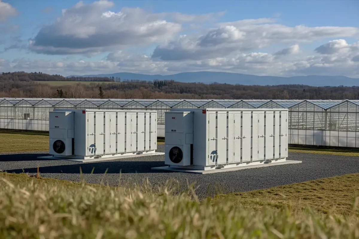 Battery storage units alongside electricity infrastructure