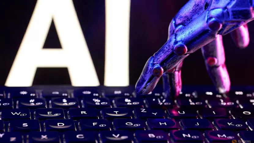 Computer screens displaying code in an artificial intelligence testing laboratory